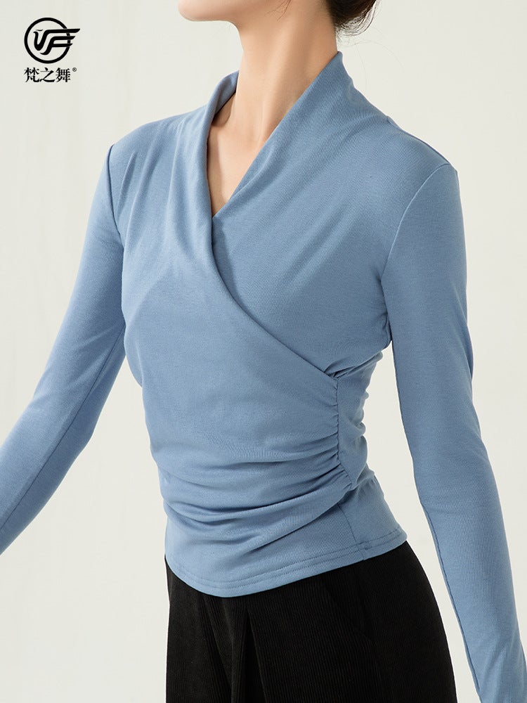 Sanskrit Dance Classical Modern Dance Practice Suit Female Adult Long Sleeve Slim Dancing Special Top Thick - Image 5